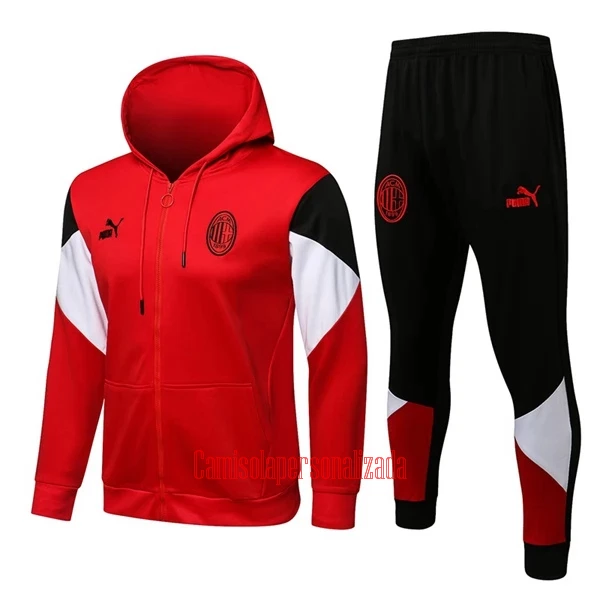 AC Milan Casaco Capuz Treino 22/23 Vermelho