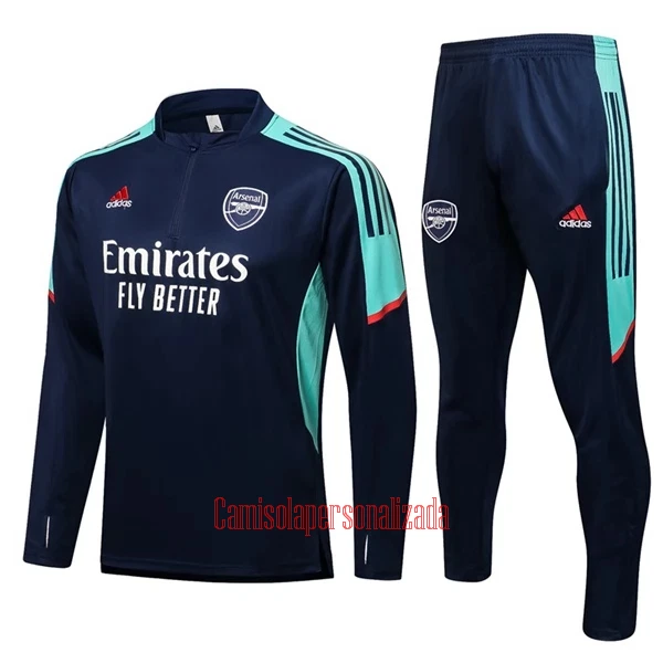 Arsenal Casaco de Treino Conjunto 22/23 Azul Pavão