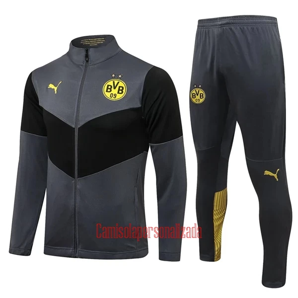 BVB Borussia Dortmund Casaco de Treino Conjunto 22/23 Cinza Escuro