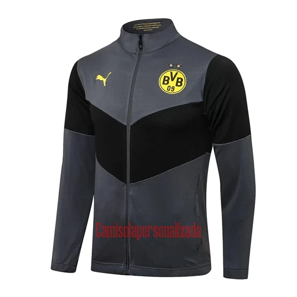 BVB Borussia Dortmund Casaco de Treino Conjunto 22/23 Cinza Escuro