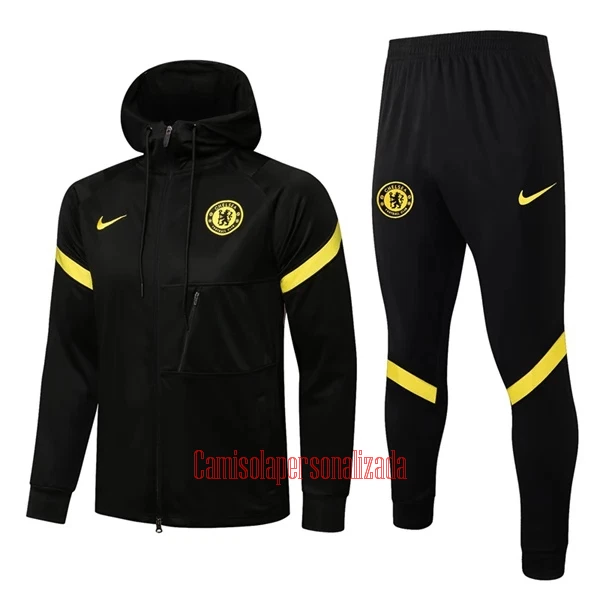 Chelsea Casaco Capuz Treino 22/23 Preto Amarelo