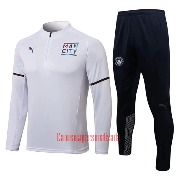 Manchester City Casaco de Treino Conjunto 22/23 Branco