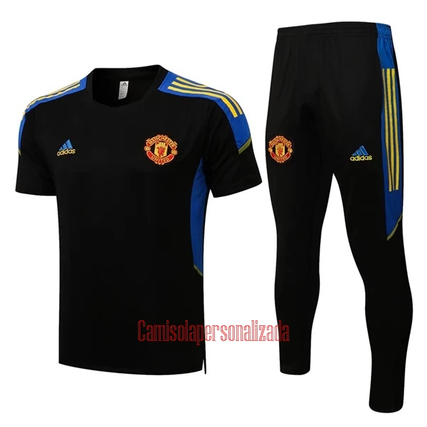 Manchester United Camisolas de Treino 22/23 Preto Amarelo