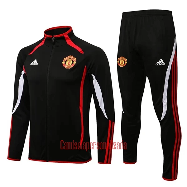 Manchester United Casaco de Treino Conjunto 22/23 Preto E Branco