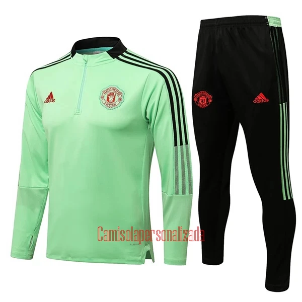 Manchester United Casaco de Treino Conjunto 22/23 Verde