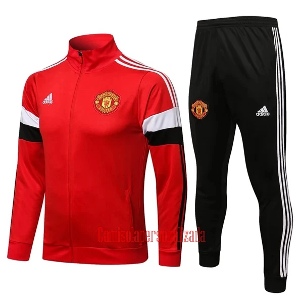 Manchester United Casaco de Treino Conjunto 22/23 Vermelho Branco