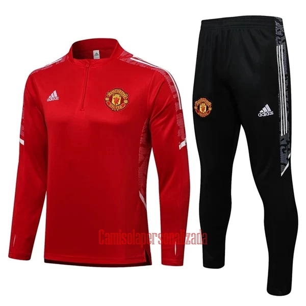 Manchester United Casaco de Treino Conjunto 22/23 Vermelho Branco