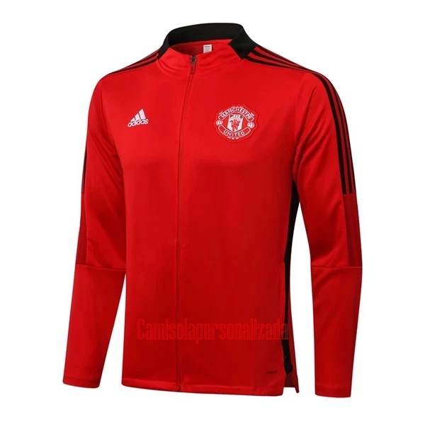 Manchester United Casaco de Treino Conjunto 22/23 Vermelho Preto