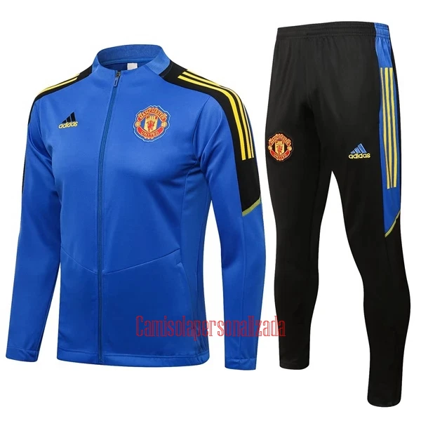 Manchester United Casaco de Treino Conjunto Criança 22/23 Azul