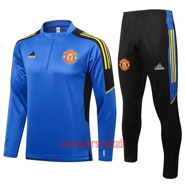 Manchester United Casaco de Treino Conjunto Criança 22/23 Azul