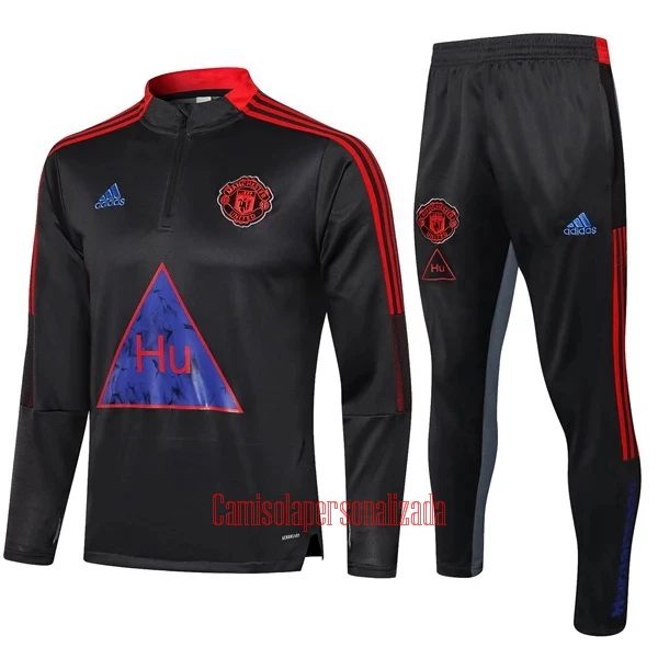 Manchester United Casaco de Treino Conjunto Criança 22/23 Cinza Escuro