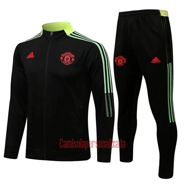 Manchester United Casaco de Treino Conjunto Criança 22/23 Preto Amarelo