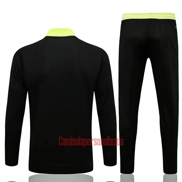 Manchester United Casaco de Treino Conjunto Criança 22/23 Preto Amarelo