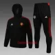 Manchester United Jaqueta de treino Fato Windrunner 22/23 Preto