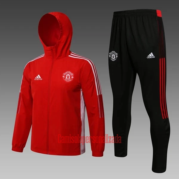 Manchester United Jaqueta de treino Fato Windrunner 22/23 Vermelho