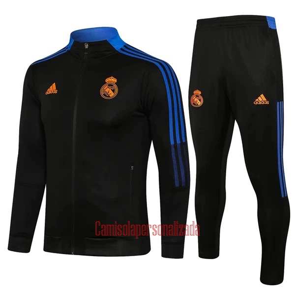 Real Madrid Casaco de Treino Conjunto Criança 22/23 Preto Azul