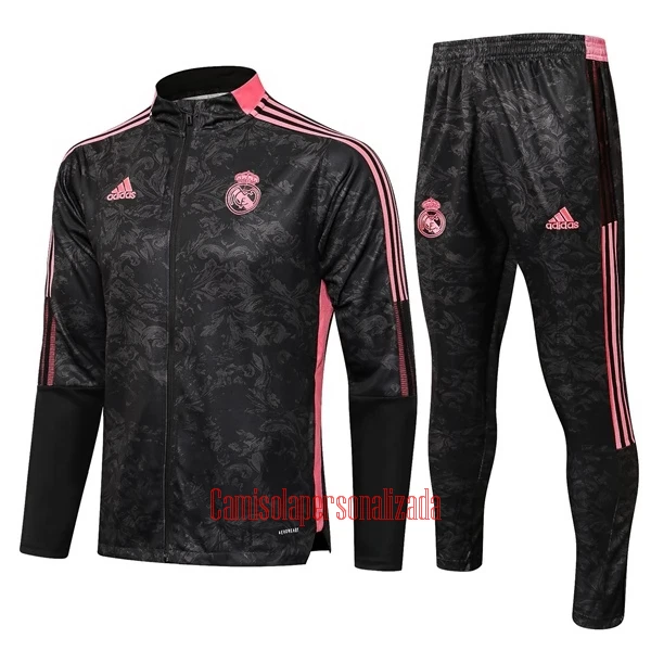 Real Madrid Casaco de Treino Conjunto Criança 22/23 Preto-Vermelho