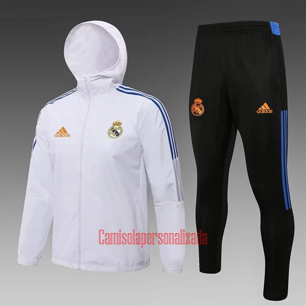 Real Madrid Jaqueta de treino Fato Windrunner 22/23 Branco