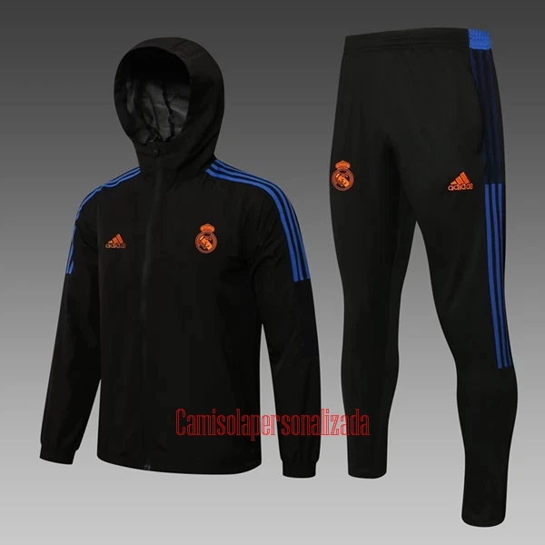 Real Madrid Jaqueta de treino Fato Windrunner 22/23 Preto