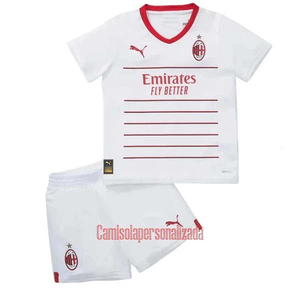 Camisolas AC Milan Criança Equipamento Alternativo 22/23