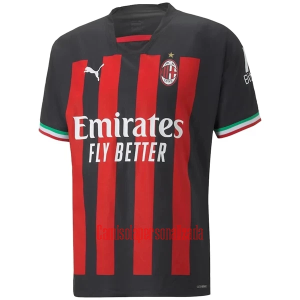 Camisolas AC Milan Equipamento Principal 22/23