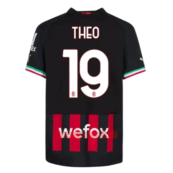 Camisolas AC Milan Theo Hernández 19 Equipamento Principal 22/23