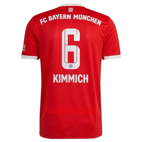 Camisolas FC Bayern de Munique Joshua Kimmich 6 Equipamento Principal 22/23