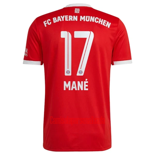 Camisolas FC Bayern de Munique Sadio Mané 17 Equipamento Principal 22/23