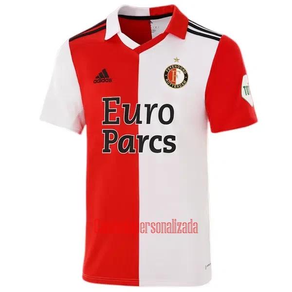 Camisolas Feyenoord Rotterdam Criança Equipamento Principal 22/23