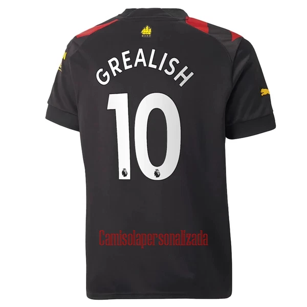 Camisolas Manchester City Jack Grealish 10 Equipamento Alternativo 22/23