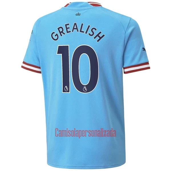 Camisolas Manchester City Jack Grealish 10 Equipamento Principal 22/23