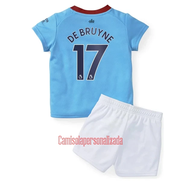 Camisolas Manchester City Kevin De Bruyne 17 Criança Equipamento Principal 22/23