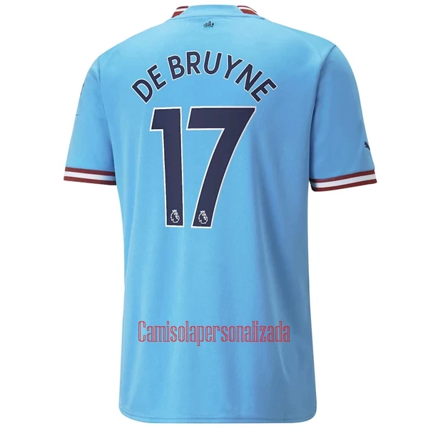 Camisolas Manchester City Kevin De Bruyne 17 Equipamento Principal 22/23