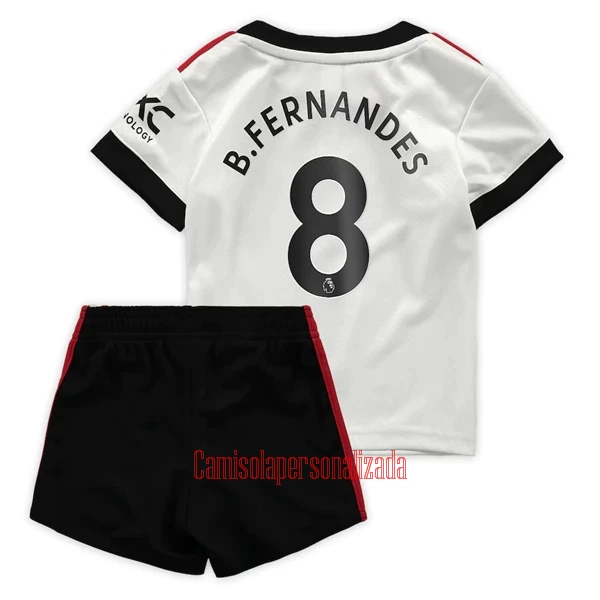 Camisolas Manchester United Bruno Fernandes 8 Criança Equipamento Alternativo 22/23