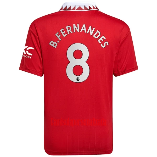 Camisolas Manchester United Bruno Fernandes 8 Equipamento Principal 22/23