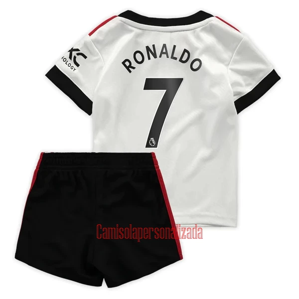 Camisolas Manchester United Cristiano Ronaldo 7 Criança Equipamento Alternativo 22/23