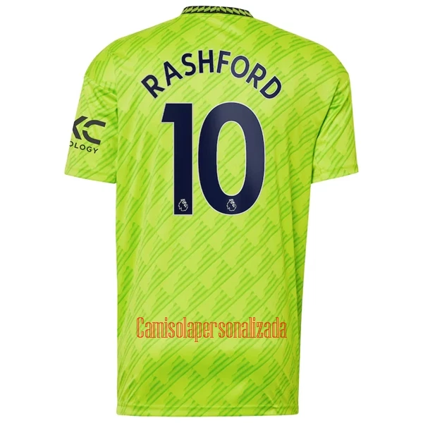 Camisolas Manchester United Marcus Rashford 10 Equipamento Terceiro 22/23