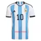 Camisolas Argentina Lionel Messi 10 Equipamento Principal Mundial 2022