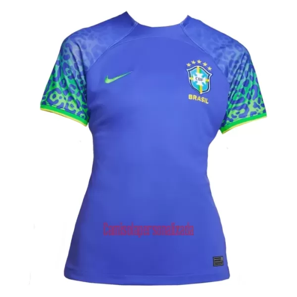 Camisolas Brasil Mulher Equipamento Alternativo Mundial 2022