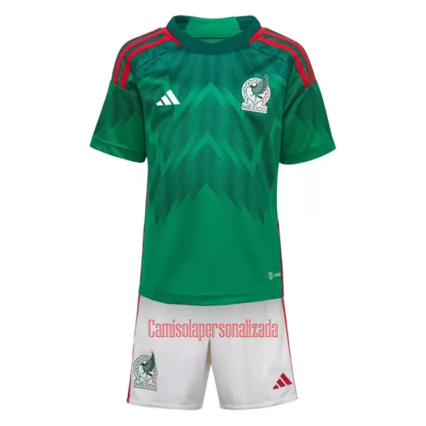 Camisolas México Criança Equipamento Principal Mundial 2022