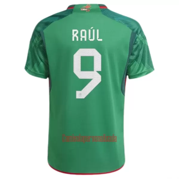 Camisolas México Raul 9 Equipamento Principal Mundial 2022