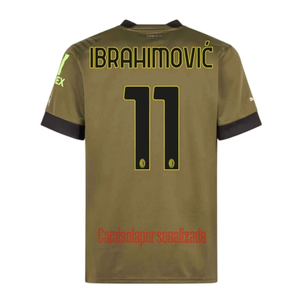 Camisolas AC Milan Zlatan Ibrahimović 11 Equipamento Terceiro 22/23