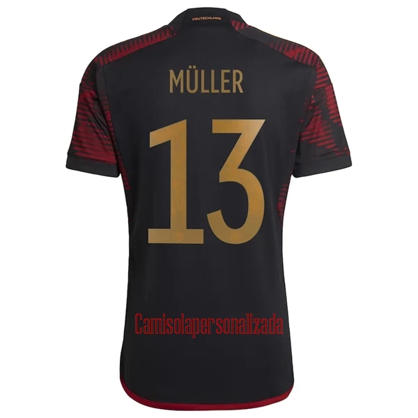 Camisolas Alemanha Thomas Müller 13 Equipamento Alternativo Mundial 2022