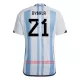 Camisolas Argentina Paulo Dybala 21 Equipamento Principal Mundial 2022