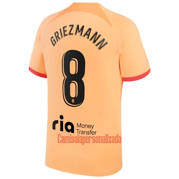 Camisolas Atlético Madrid Antoine Griezmann 8 Equipamento Terceiro 22/23