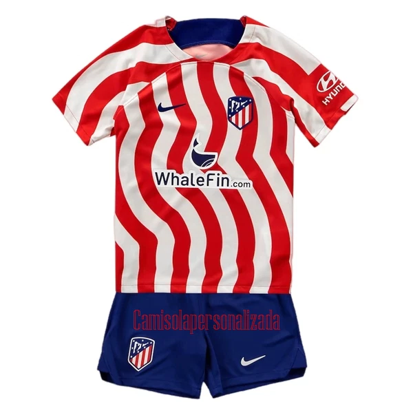 Camisolas Atlético Madrid Criança Equipamento Principal 22/23