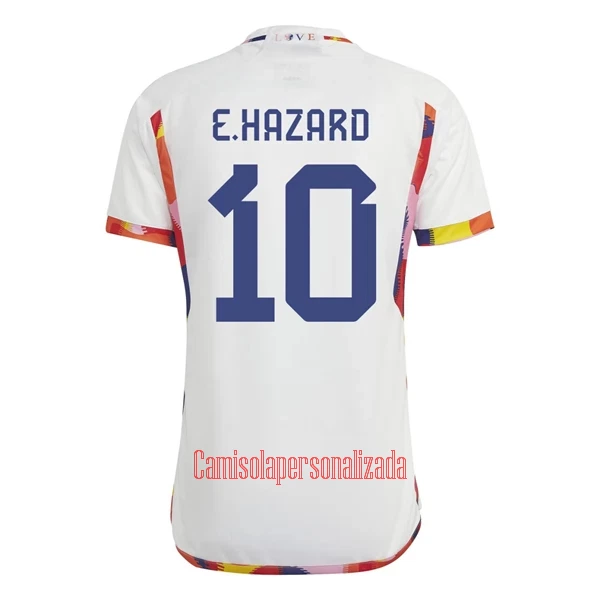 Camisolas Bélgica Hazard 10 Equipamento Alternativo Mundial 2022