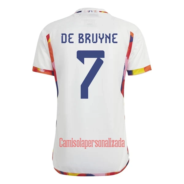 Camisolas Bélgica Kevin De Bruyne 7 Equipamento Alternativo Mundial 2022