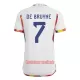 Camisolas Bélgica Kevin De Bruyne 7 Equipamento Alternativo Mundial 2022