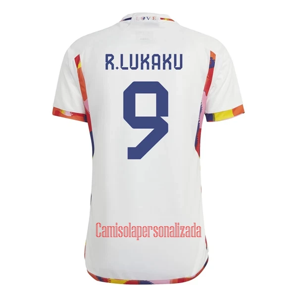 Camisolas Bélgica Romelu Lukaku 9 Equipamento Alternativo Mundial 2022